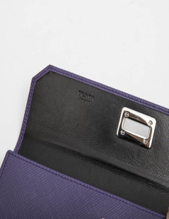 Pochette PRADA en cuir Saffiano violet