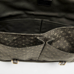 Sac cartable LOUIS VUITTON toile monogram vert kaki