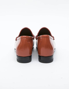 Mocassins T 36.5 GUCCI cuir corail