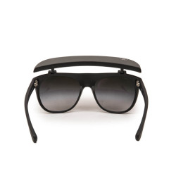 Lunettes de soleil CHANEL noires avec visière