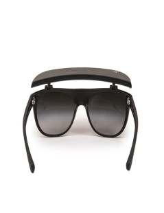 Lunettes de soleil CHANEL noires avec visière