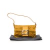 Sac baguette FENDI perlé ocre jaune