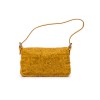 Sac baguette FENDI perlé ocre jaune