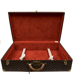 LOUIS VUITTON suitcase in damier ébène canvas