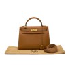 HERMES kelly 32 bag sellier in gold epsom leather