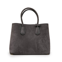 Sac PRADA en daim gris perle