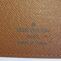 Couverture bloc note LOUIS VUITTON en toile monogram marron