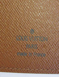 Couverture bloc note LOUIS VUITTON en toile monogram marron