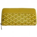 GOYARD Matignon wallet in yellow monogram canvas and leather