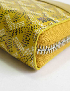 GOYARD Matignon wallet in yellow monogram canvas and leather