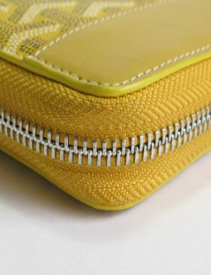 GOYARD Matignon wallet in yellow monogram canvas and leather