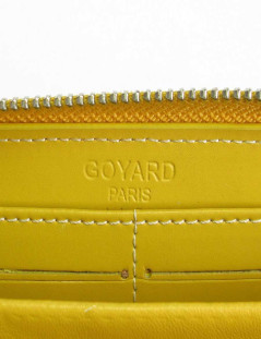 GOYARD Matignon wallet in yellow monogram canvas and leather