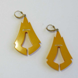 ISADORA vintage yellow pierced earrings