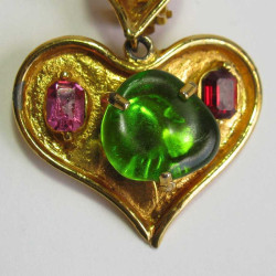 Christian Lacroix heart clip-on earrings 