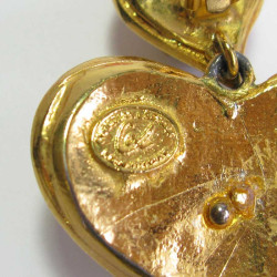 Christian Lacroix heart clip-on earrings 