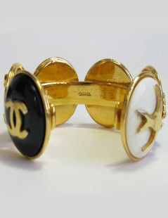 Bracelet CHANEL Vintage en métal doré