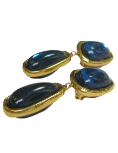 Boucles d'oreille JACQUES FATH pendantes