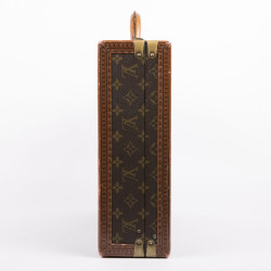 LOUIS VUITTON 'Président' briefcase in brown monogram canvas and leather