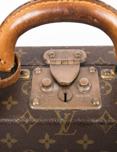 LOUIS VUITTON 'Président' briefcase in brown monogram canvas and leather