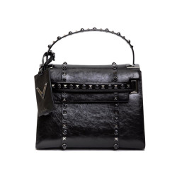 Sac VALENTINO en cuir vieilli noir