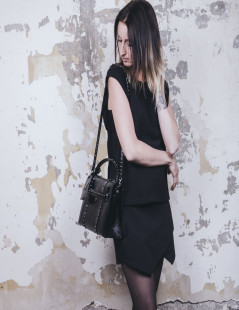 Sac VALENTINO en cuir vieilli noir