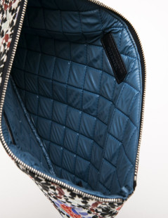 CHANEL clutch in multicolored quilted canvas