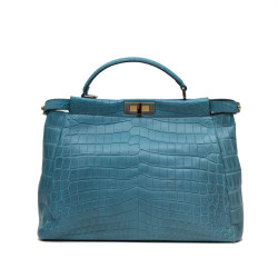 Peekaboo Fendi bleu turquoise