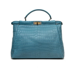 Peekaboo Fendi bleu turquoise