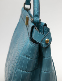 Peekaboo Fendi bleu turquoise