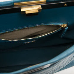 Peekaboo Fendi bleu turquoise