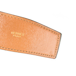 Ceinture HERMES  en cuir box marron Vintage