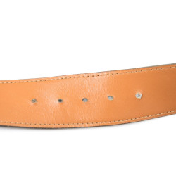 Ceinture HERMES  en cuir box marron Vintage