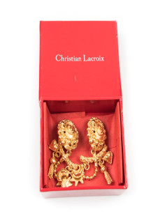 Boucles d'oreilles clips CHRISTIAN LACROIX vintage