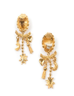 Boucles d'oreilles clips CHRISTIAN LACROIX vintage