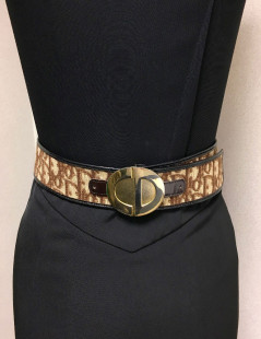 Ceinture CHRISTIAN DIOR en toile monogram marron