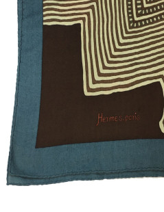 HERMES shawl Coupons Indiens in cashmere and silk