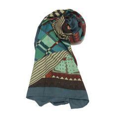 HERMES shawl Coupons Indiens in cashmere and silk