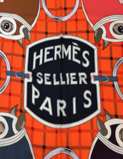 HERMES " Tatersale" shawl in cashmere and silk