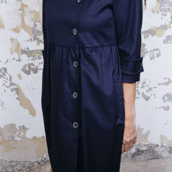 Robe manteau STELLA MC CARTNEY T40 bleu marine