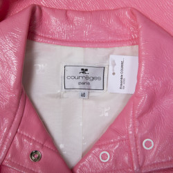 Ensemble blouson et jupe COURREGES rose