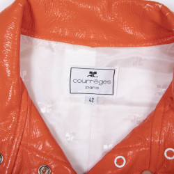 Ensemble bouson et jupe COURREGES orange 