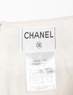 Jupe CHANEL t 38 en laine beige