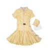 Robe T 38 PRADA en soie jaune