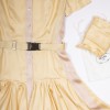 PRADA shirt dress in pale yellow silk size 38FR