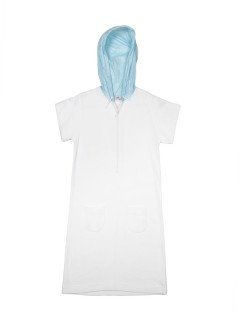 Robe COURREGES T   capuche BLEUE