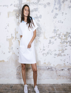 COURREGES white sweatshirt dress