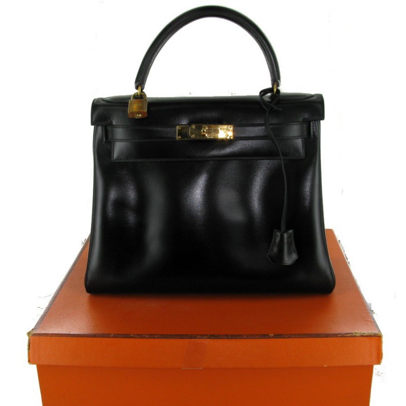 HERMES Birkin 40 in black box leather - VALOIS VINTAGE PARIS