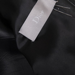 Blouson t 46 DIOR cuir d'agneau lisse noir