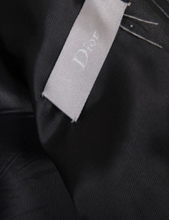 DIOR men jacket in soft black lamb leather Size 46FR