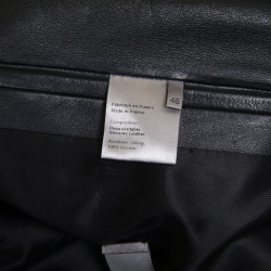 DIOR men jacket in soft black lamb leather Size 46FR